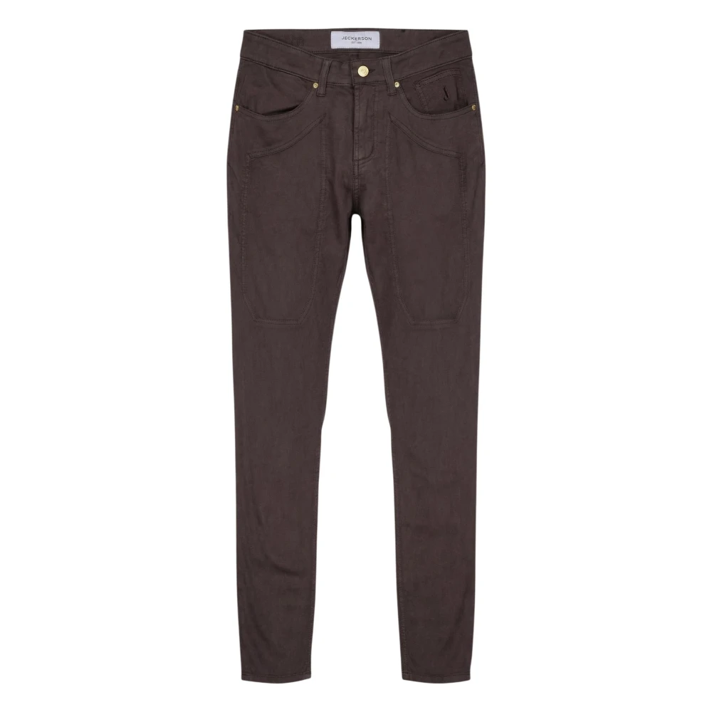 Jeckerson Men's Brown John Slim Jeans - Slim Fit Jeans - W38 - Jeans