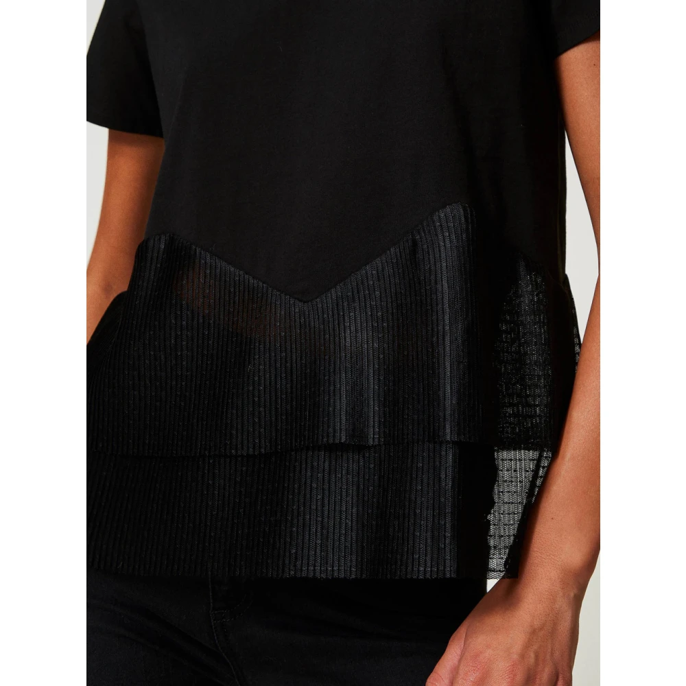 Twinset Zwart T-shirt en Polo Set Black Dames
