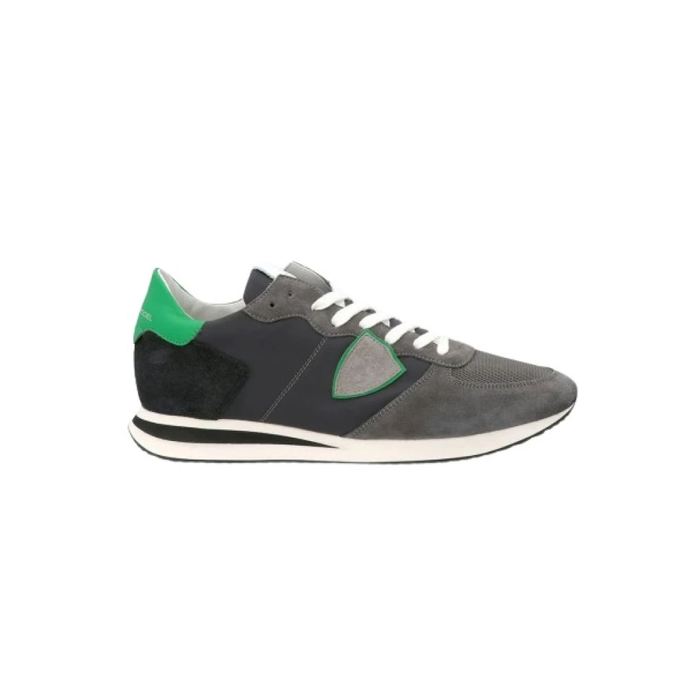 Philippe Model Leren Sneakers Tropez Heren Schoenen Grijs