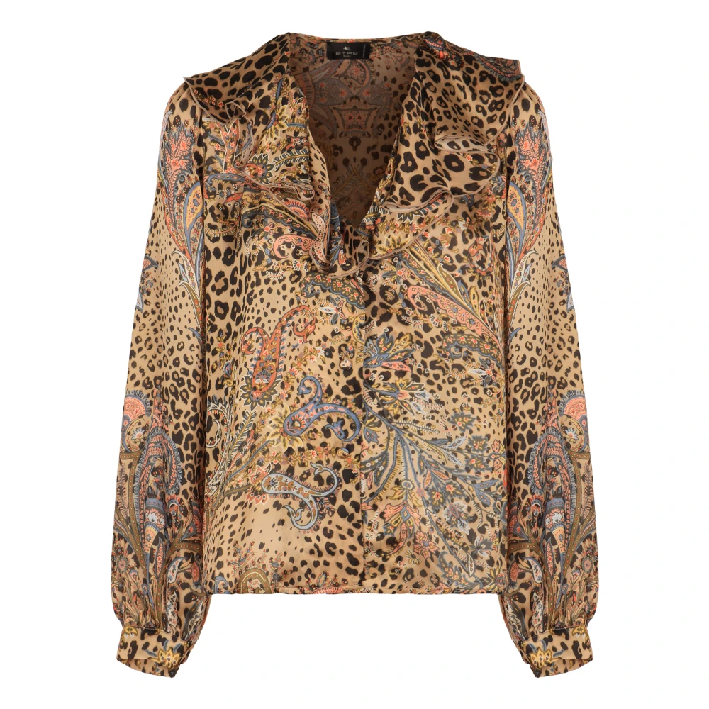 Etro Women's Multicolor Printed Silk Blouse