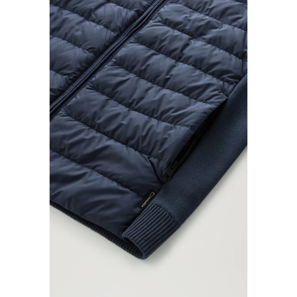Woolrich Blauwe Hybride Bomberjas Blue Heren