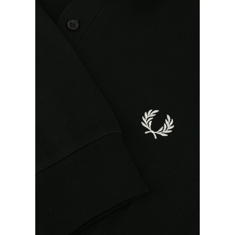 Fred Perry Heren Polo & T-shirt Lange Mouw Black Heren