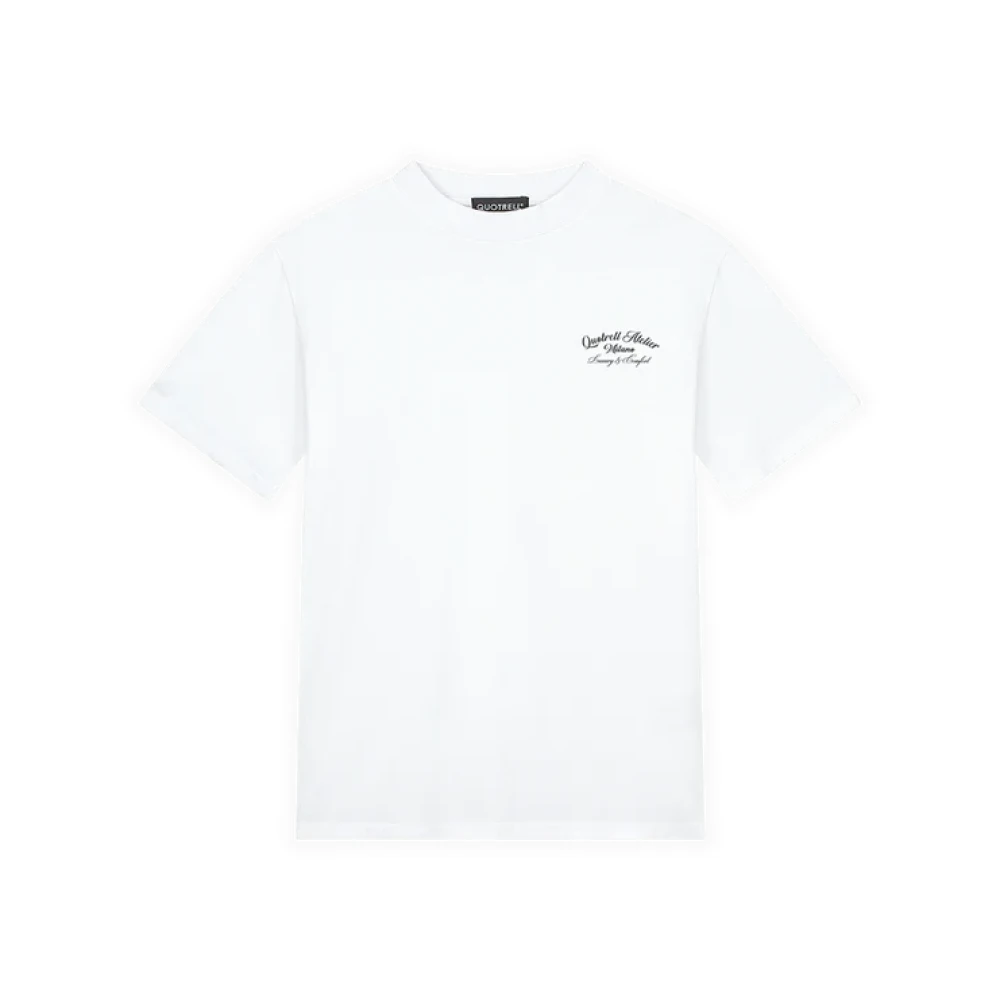 Quotrell Atelier Milano T-Shirt Heren Wit Zwart White Heren
