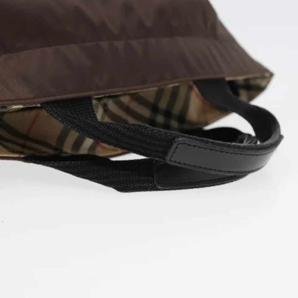 Burberry Vintage Pre-owned Canvas handbags Brown Dames
