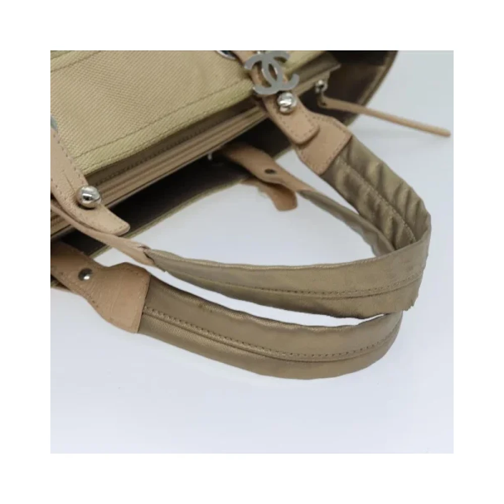 Chanel Vintage Pre-owned Leather chanel-bags Beige Dames