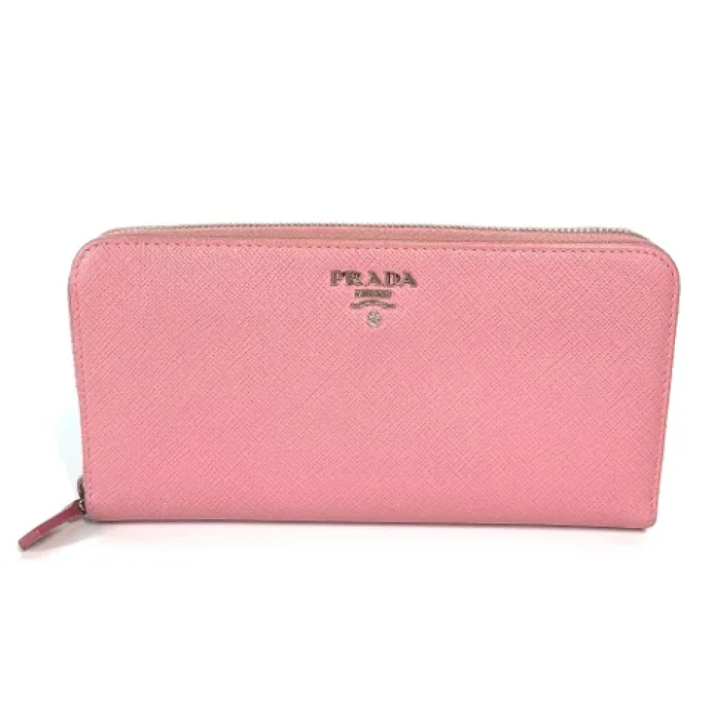 Prada Vintage Pre-owned Leather wallets Pink Dames