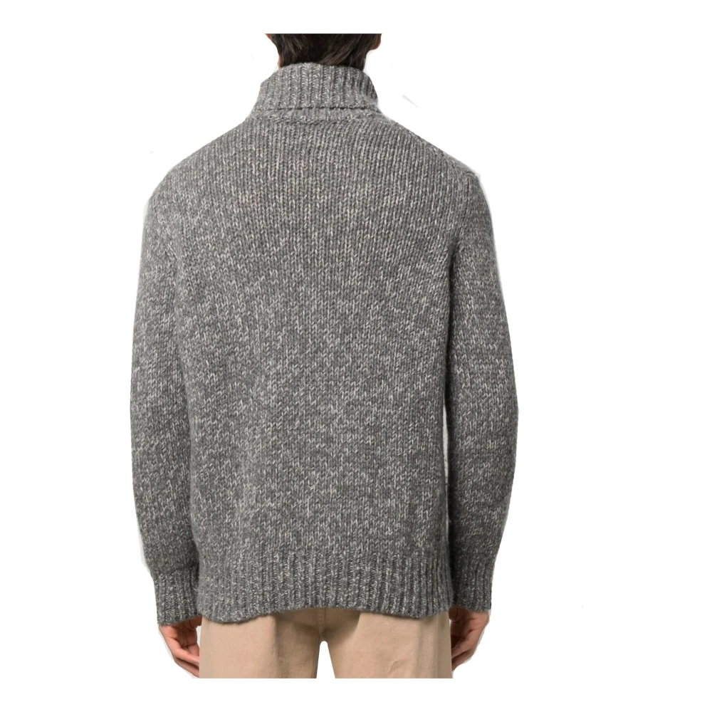 BRUNELLO CUCINELLI Hoge Hals Kasjmier Trui Mannen Gray Heren