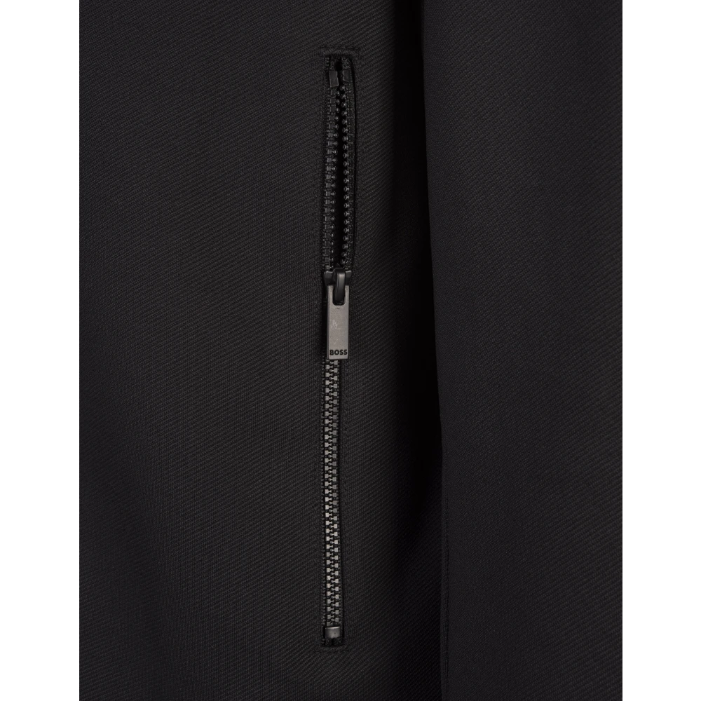 Hugo Boss Zwart Katoenmix Herenkleding Overshirt Black Heren