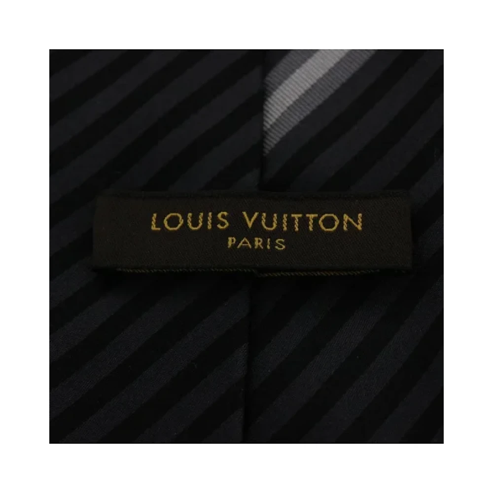 Louis Vuitton Vintage Pre-owned Silk home-office Gray Heren