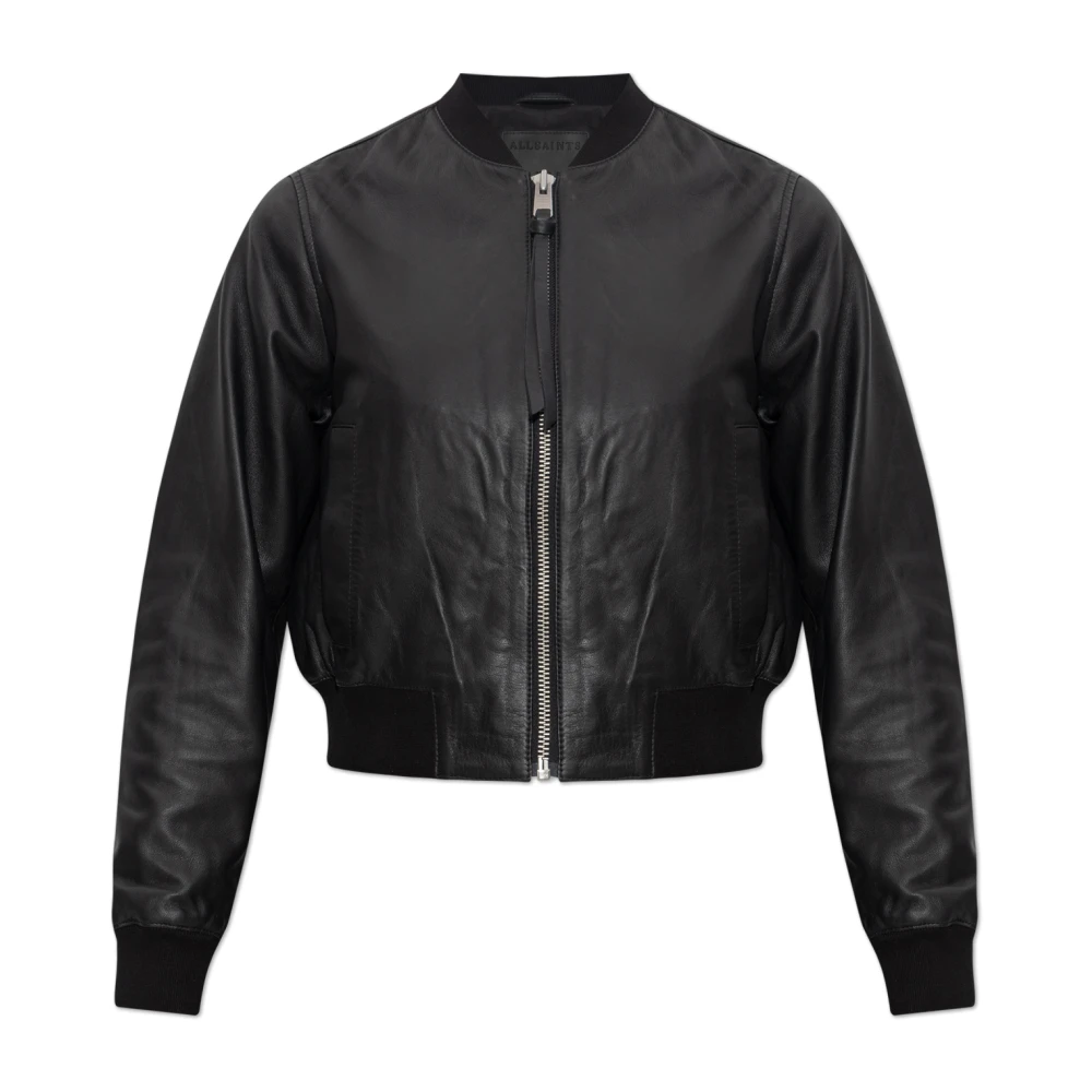 Allsaints Damen Schwarz Jacken, K, Lgröße: