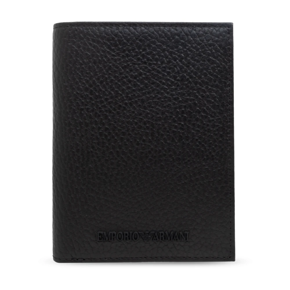 Emporio Armani Opvouwbare kaarthouder Black Heren