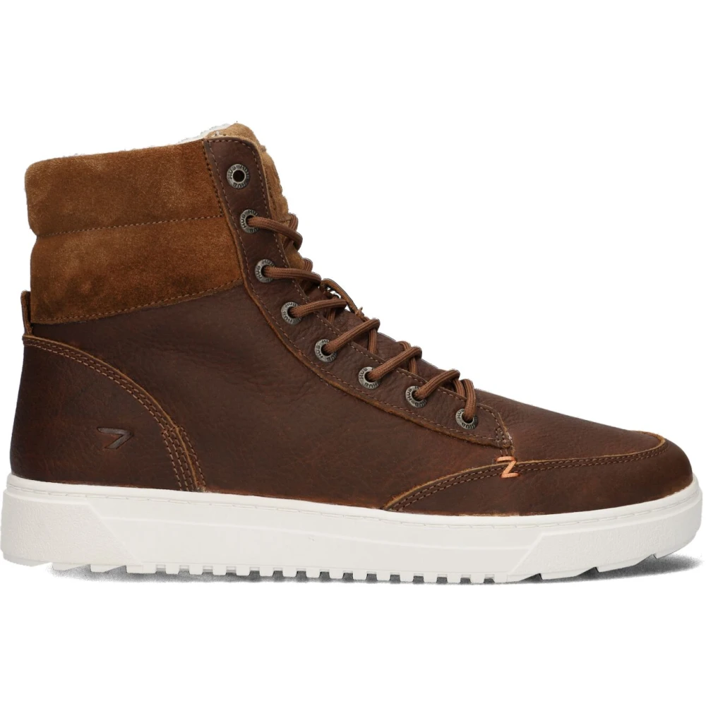 HUB Hoge Top Sneakers Dublin 2.0 Heren Schoenen Bruin