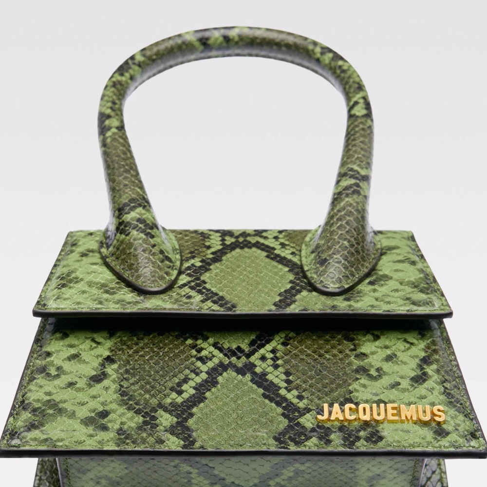 Jacquemus Groene Leren Mini Tas Green Dames