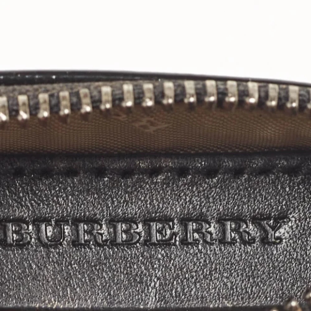 Burberry Vintage Pre-owned Coated canvas wallets Beige Dames