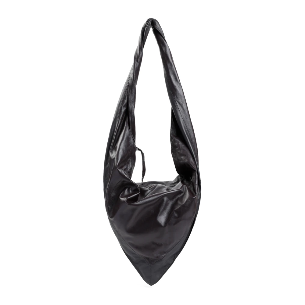 Lemaire Black Shoulder Bags, Female, One Size, Dark Chocolate Scarf Bag