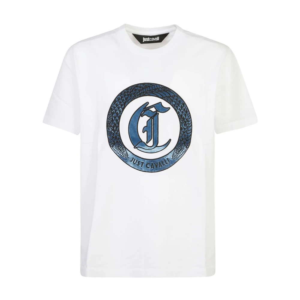 Just Cavalli Witte T-shirts & Polo's voor mannen White Heren