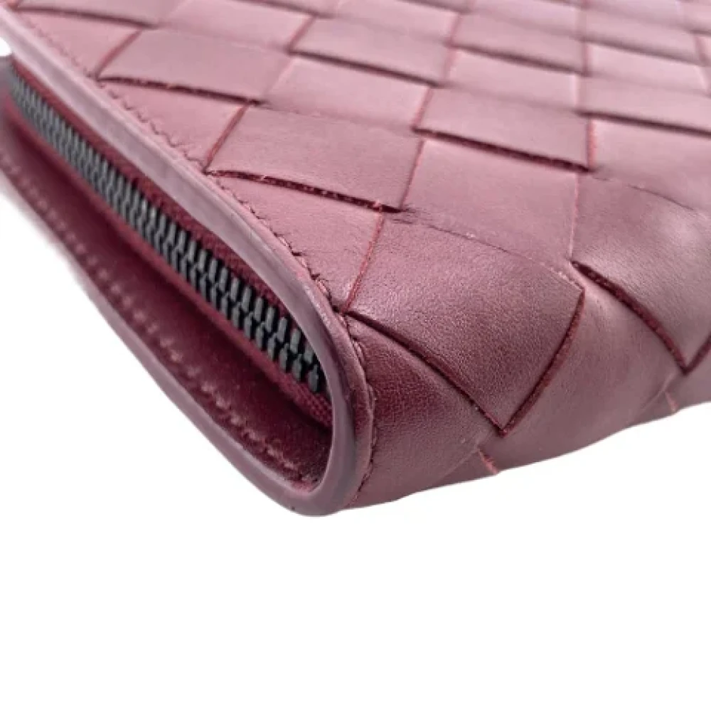 Bottega Veneta Vintage Pre-owned Leather wallets Red Dames