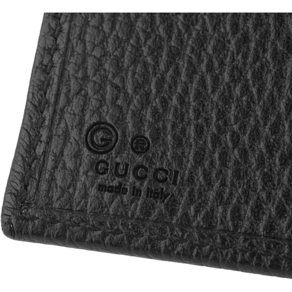Gucci Interlock GG Bifold leren portemonnee Black Dames