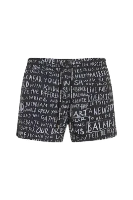 Badshorts med Graffiti Logo