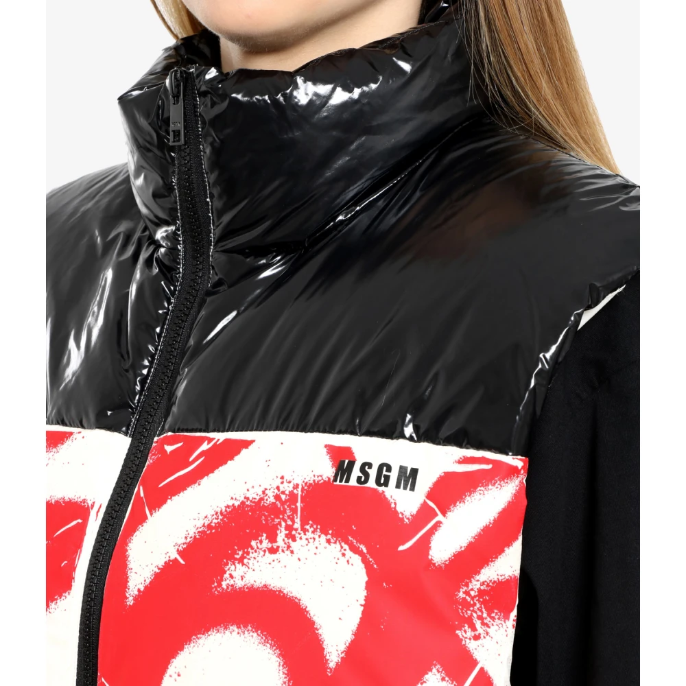 Msgm Gewatteerde trui met spuitverfpatroon Multicolor Dames