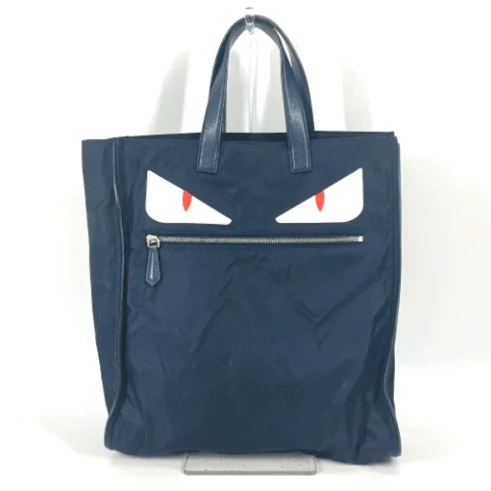 Fendi Vintage Pre-owned Fabric fendi-bags Blue Heren