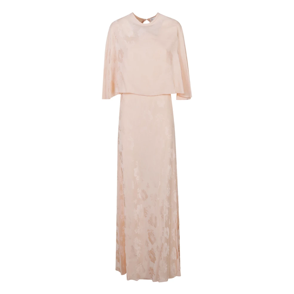 Forte Forte Women's Pink Fluid Bouquet Jacquard Dress With Cape