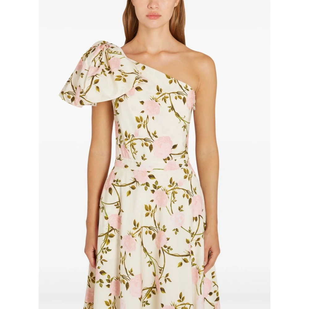 Giambattista Valli Schouderstrikjurk met print Multicolor Dames