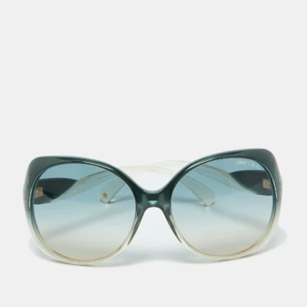 Jimmy Choo Pre-owned Acetate sunglasses Green Dames