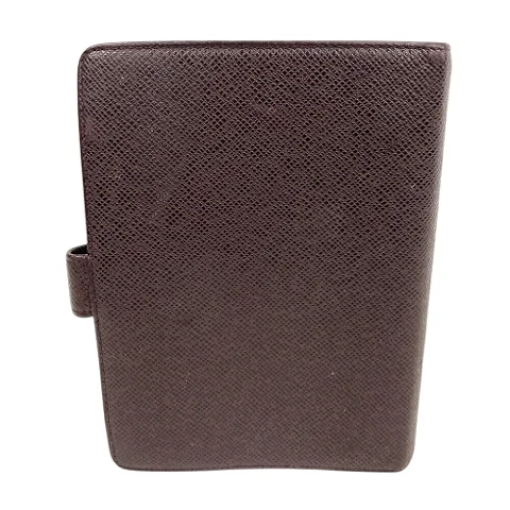 Louis Vuitton Vintage Pre-owned Leather home-office Brown Dames