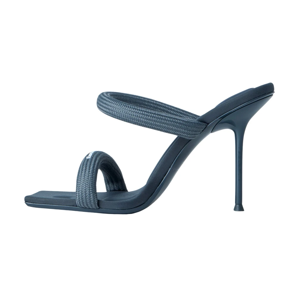 Alexander Wang Gray Heeled Mules, Female, 3 Uk, Julie Heeled Sandals