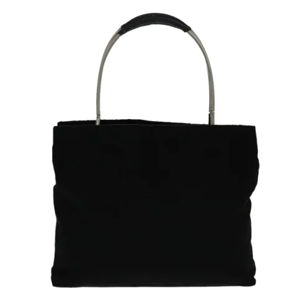 Prada Vintage Pre-owned Nylon handbags Black Dames