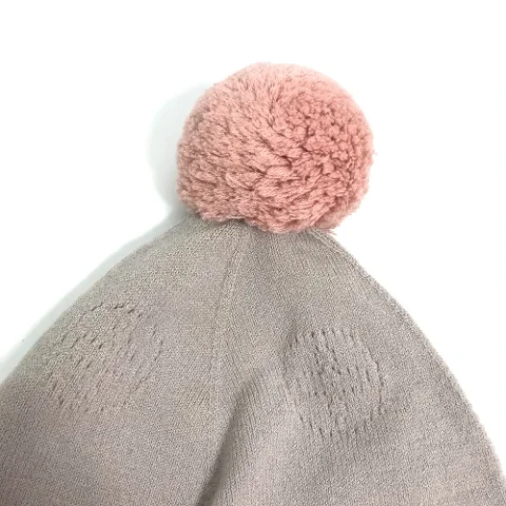 Louis Vuitton Vintage Pre-owned Wool hats Beige Dames