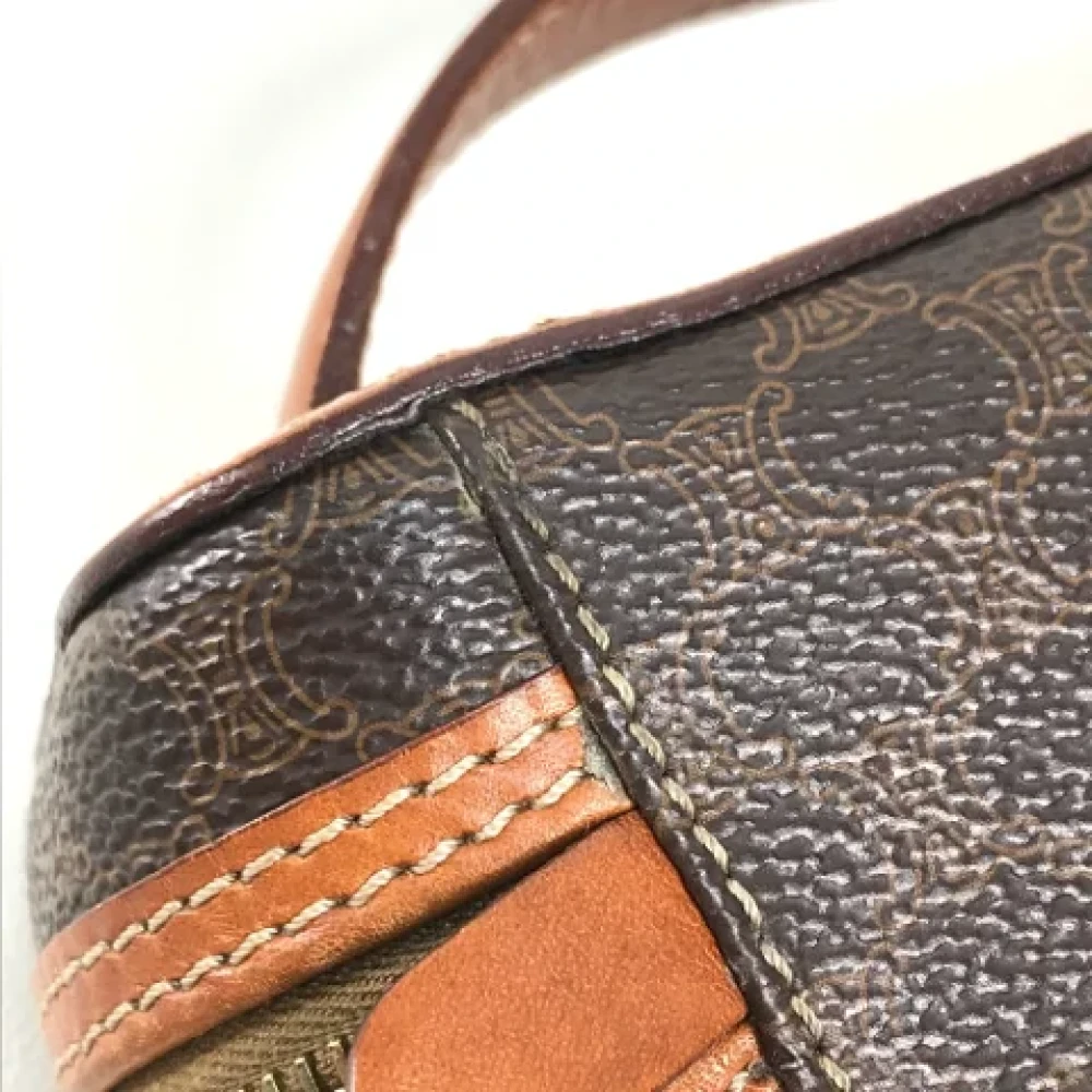 Celine Vintage Pre-owned Leather shoulder-bags Brown Dames