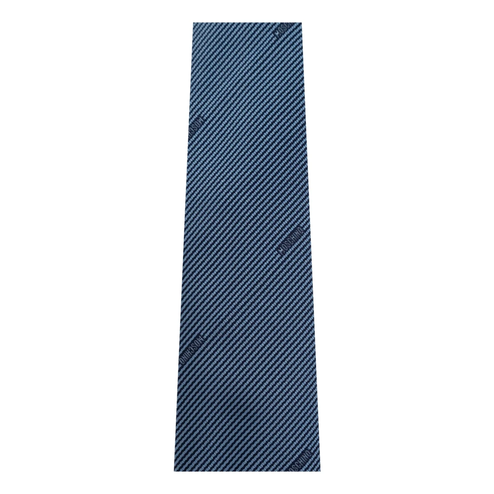Moschino Zijden stropdas Blue Heren