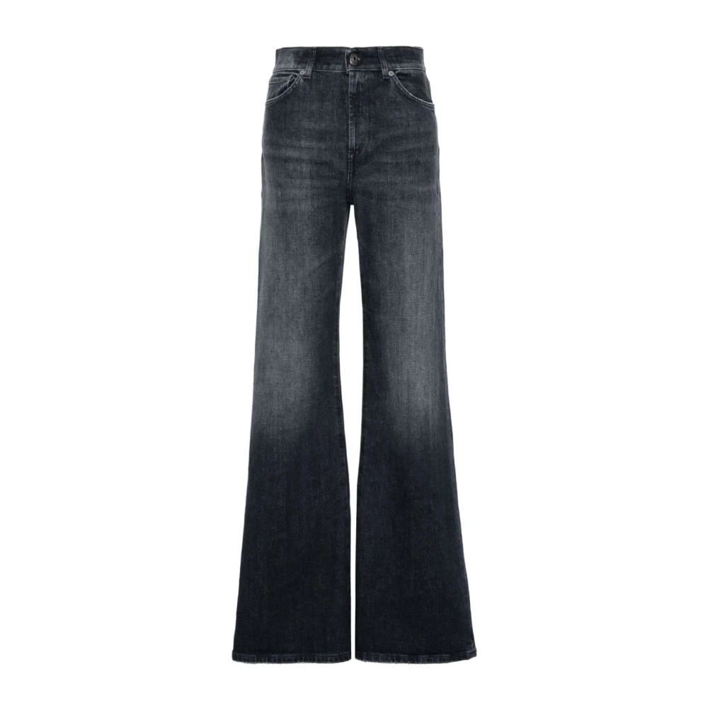 Dondup Zwarte Stijlvolle Broek Black Dames