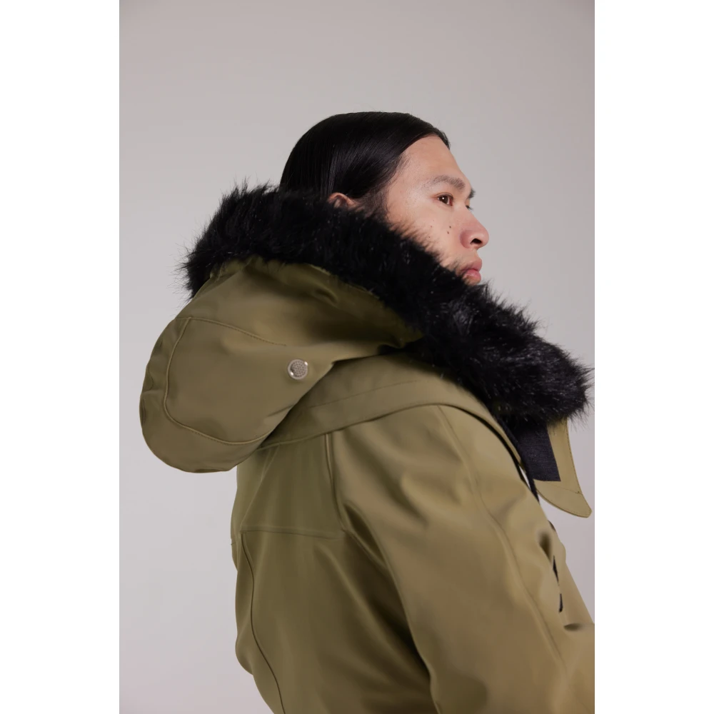 Stutterheim Waterdichte Matte Fishtail Parka Green Heren