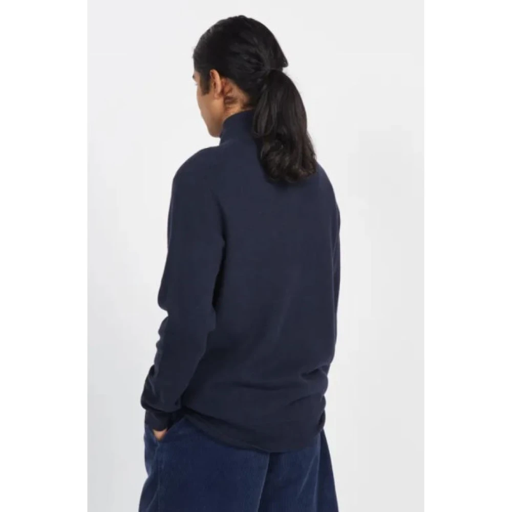 Polo Ralph Lauren Half-Zip Trui met Honingraatstructuur Blue Heren