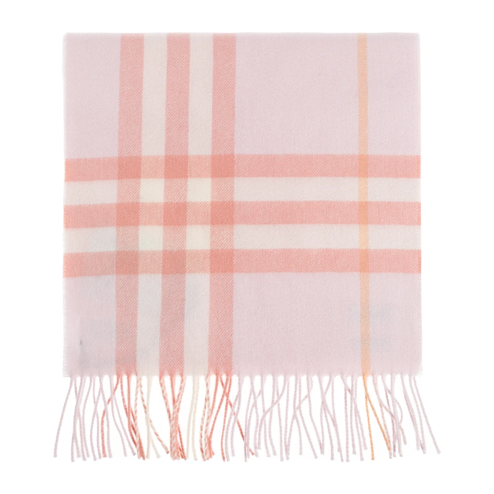 Burberry Unisex Pink Cashmere Scarf - Winter Scarves - One Size - Accessories