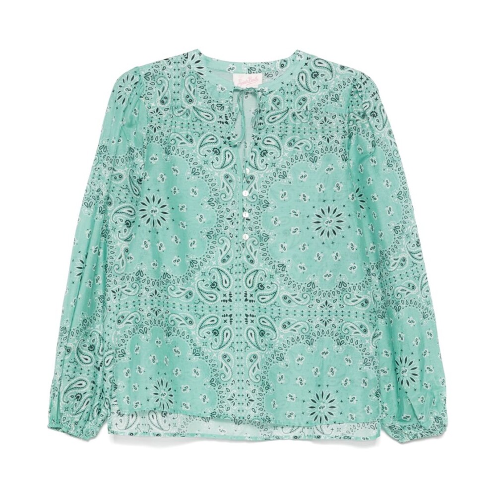 aqua green blouse