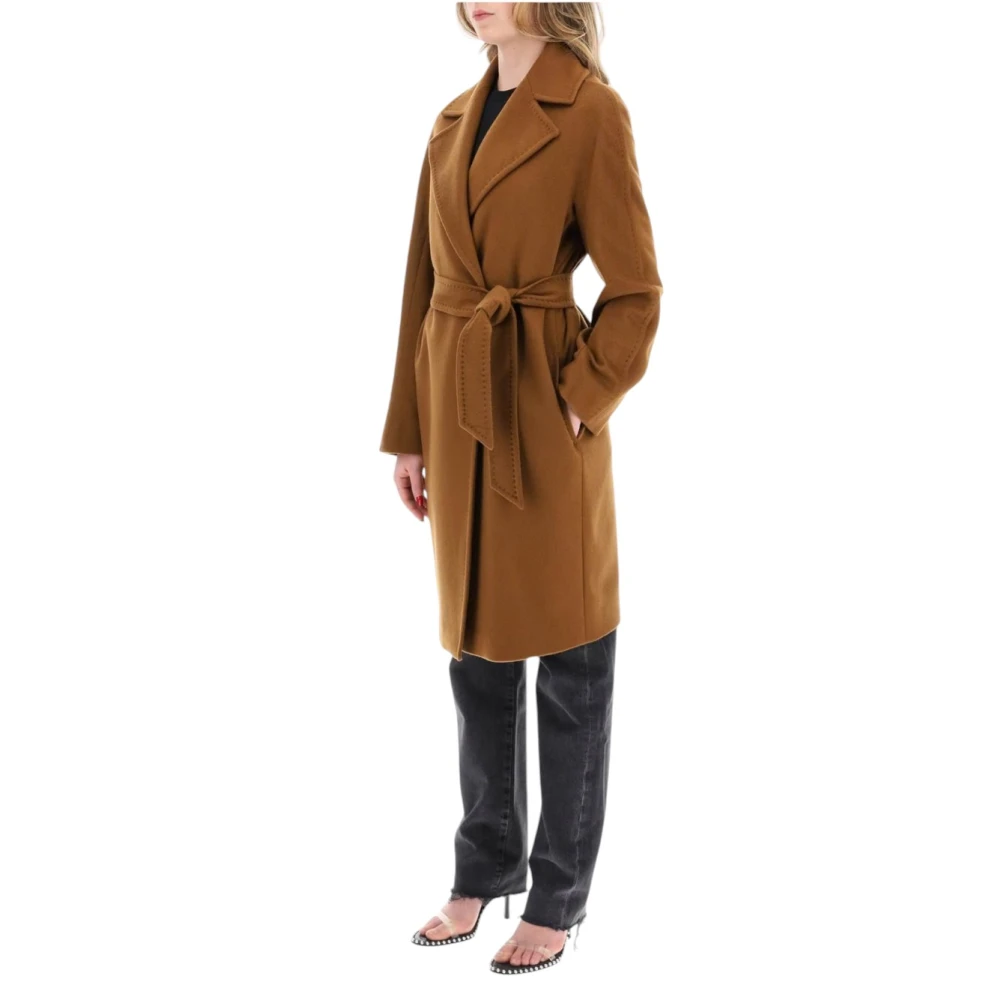 Max Mara Studio Stijlvolle wollen jas Brown Dames