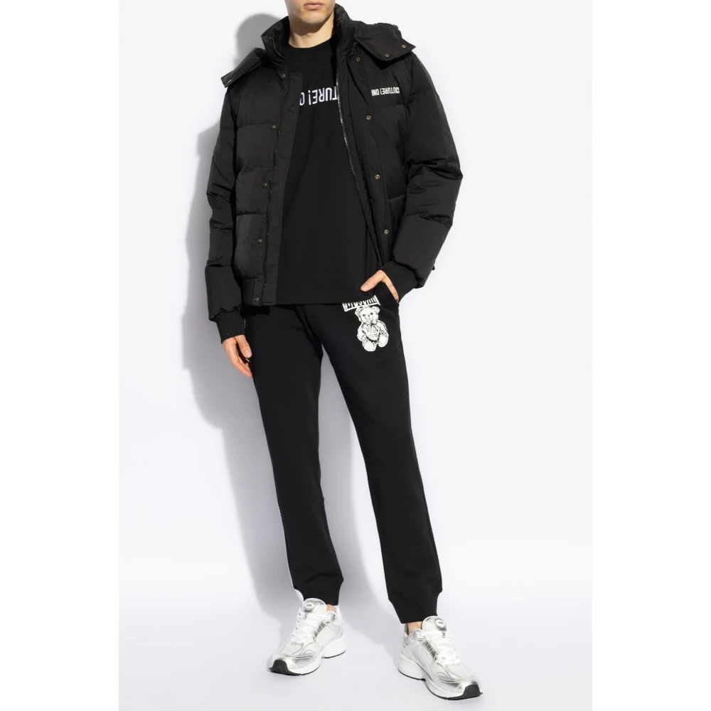 Moschino T-shirt met logo Black Heren