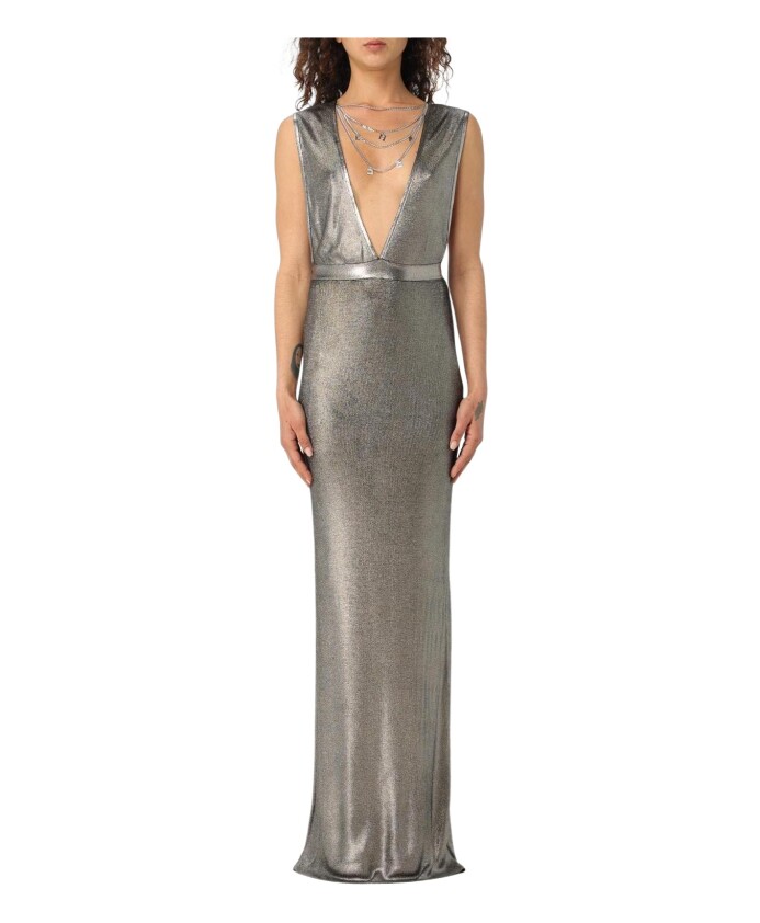 robe-maxi-metallique-elegante-col-en-v-profond