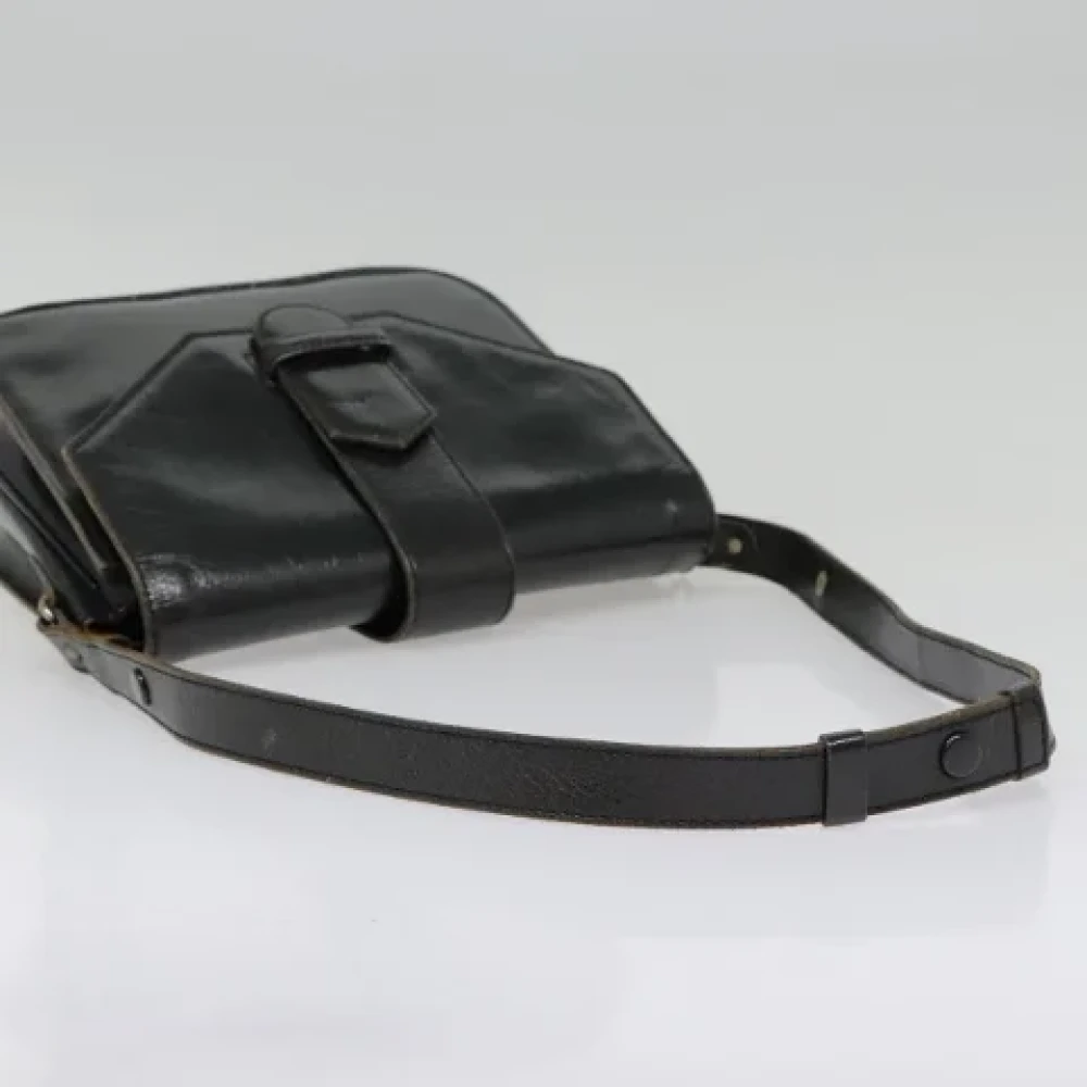 Saint Laurent Vintage Pre-owned Leather shoulder-bags Black Dames