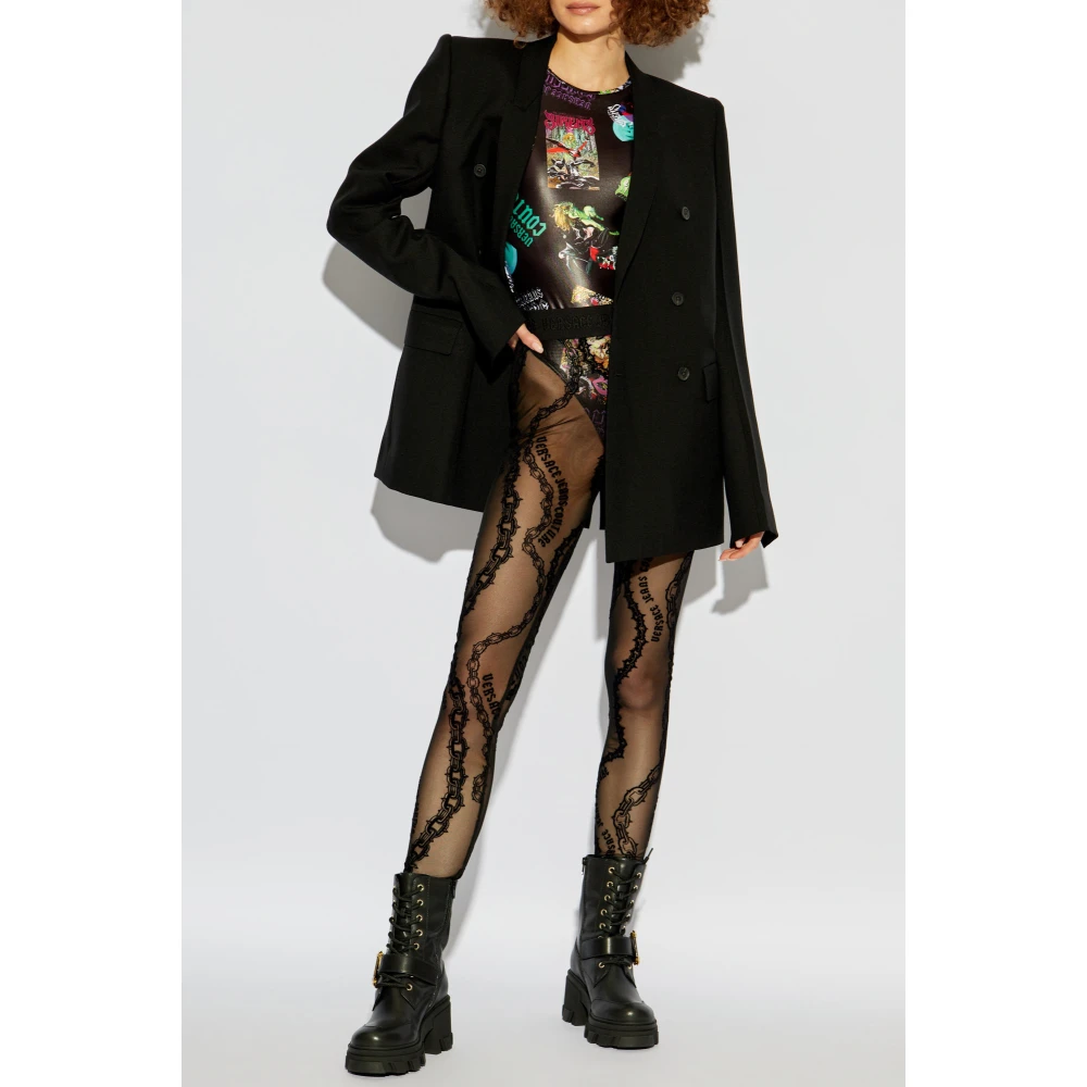 Versace Jeans Couture Body met patroon Black Dames