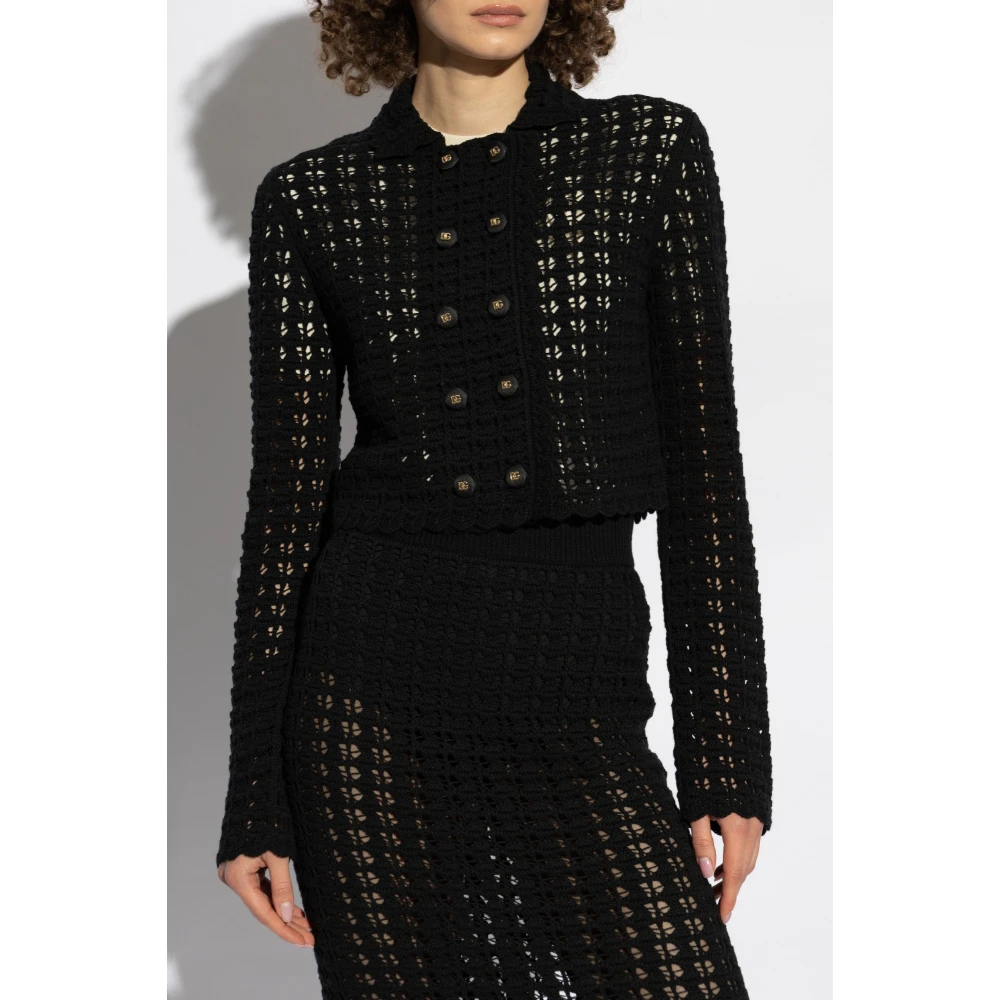 Dolce & Gabbana Wollen vest Black Dames