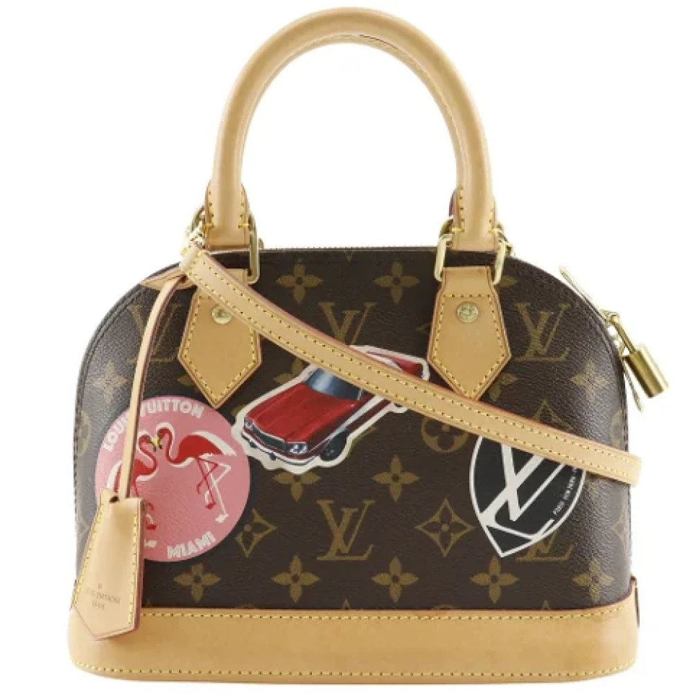 Louis Vuitton Vintage Pre-owned Canvas handbags Brown Dames