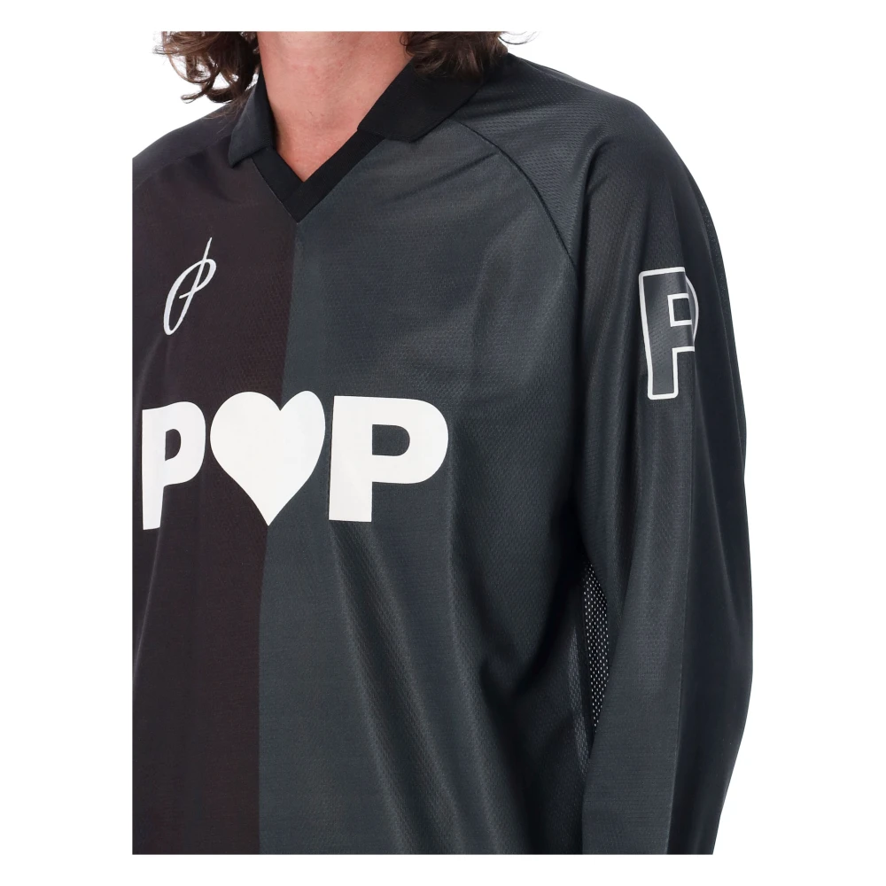 Pop Trading Company Voetbal T-shirt Grijs Groen Aw24 Multicolor Heren