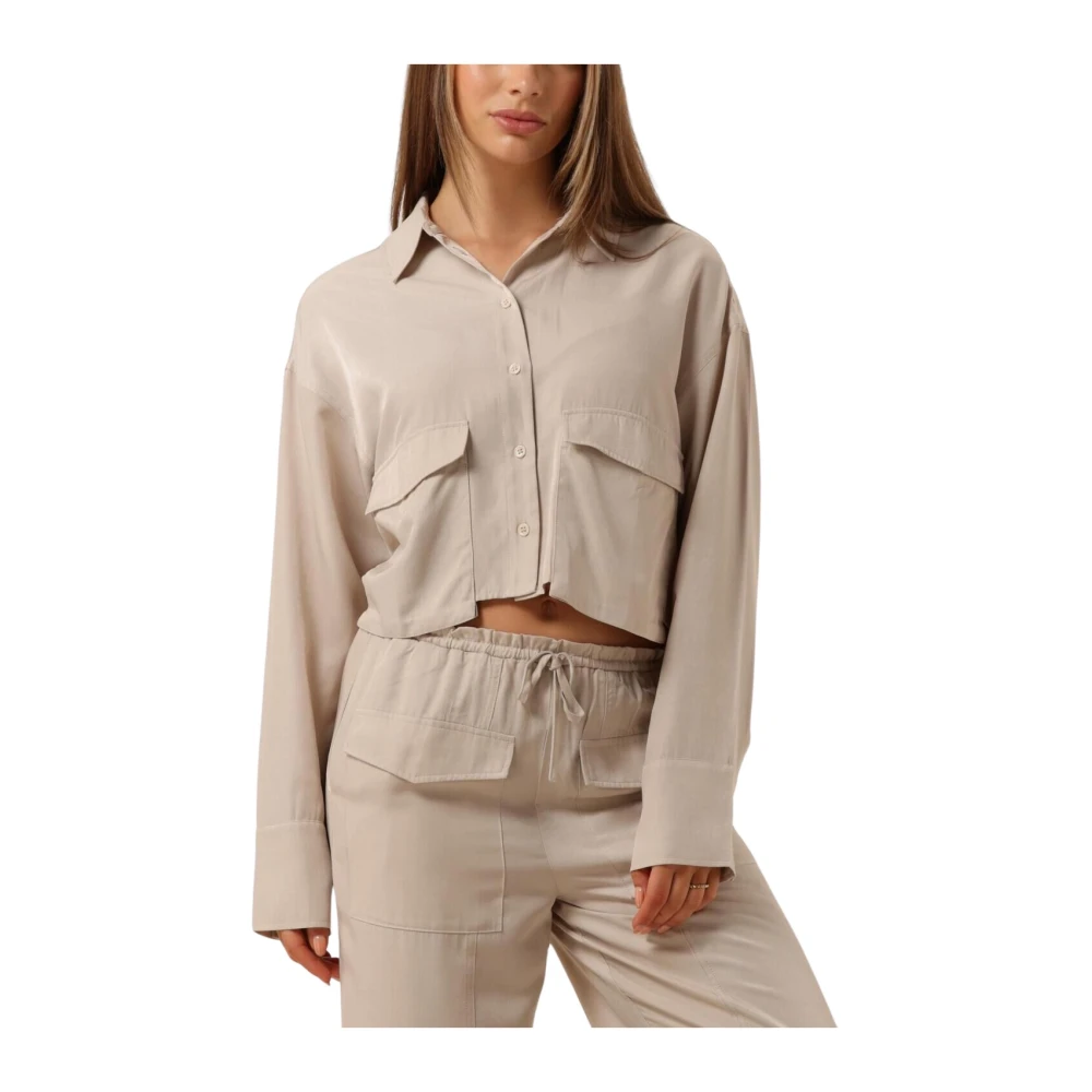 Refined Department Beige Blouse Tina Beige Dames