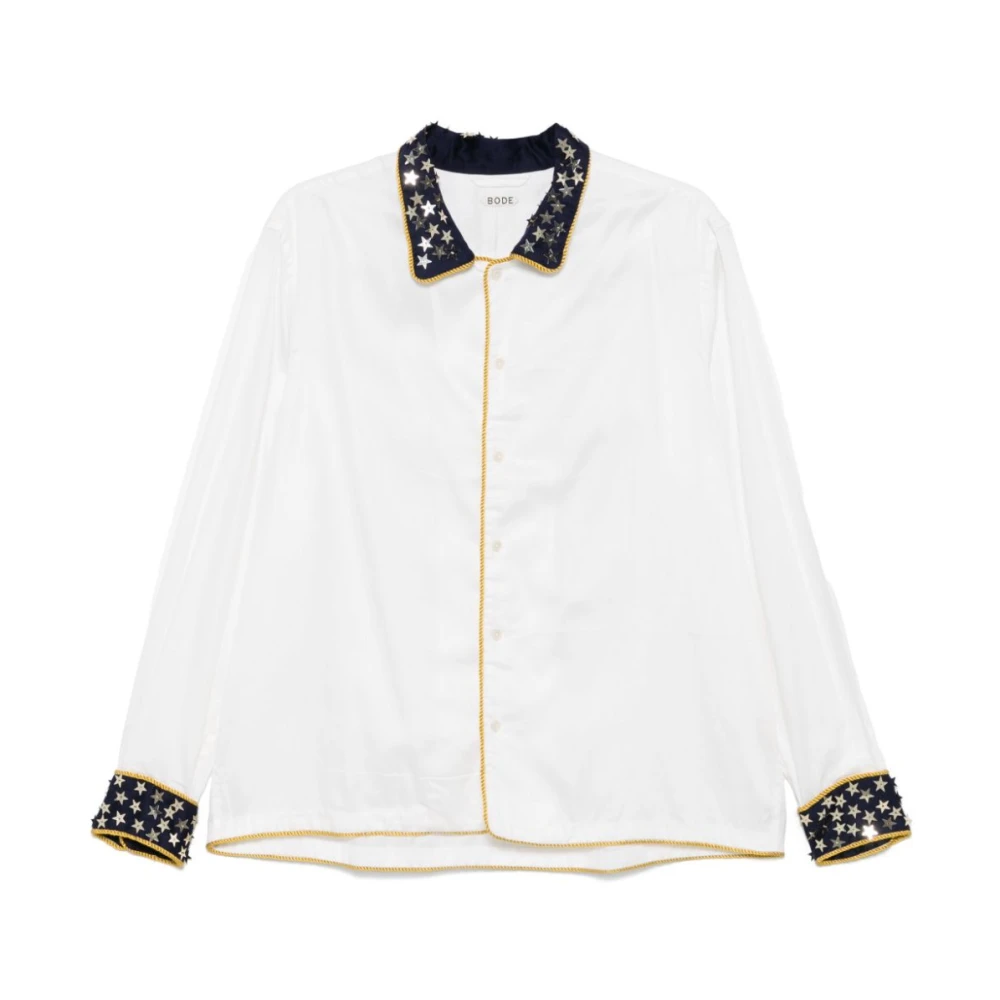 Bode Starry Pageant Shirt White Heren