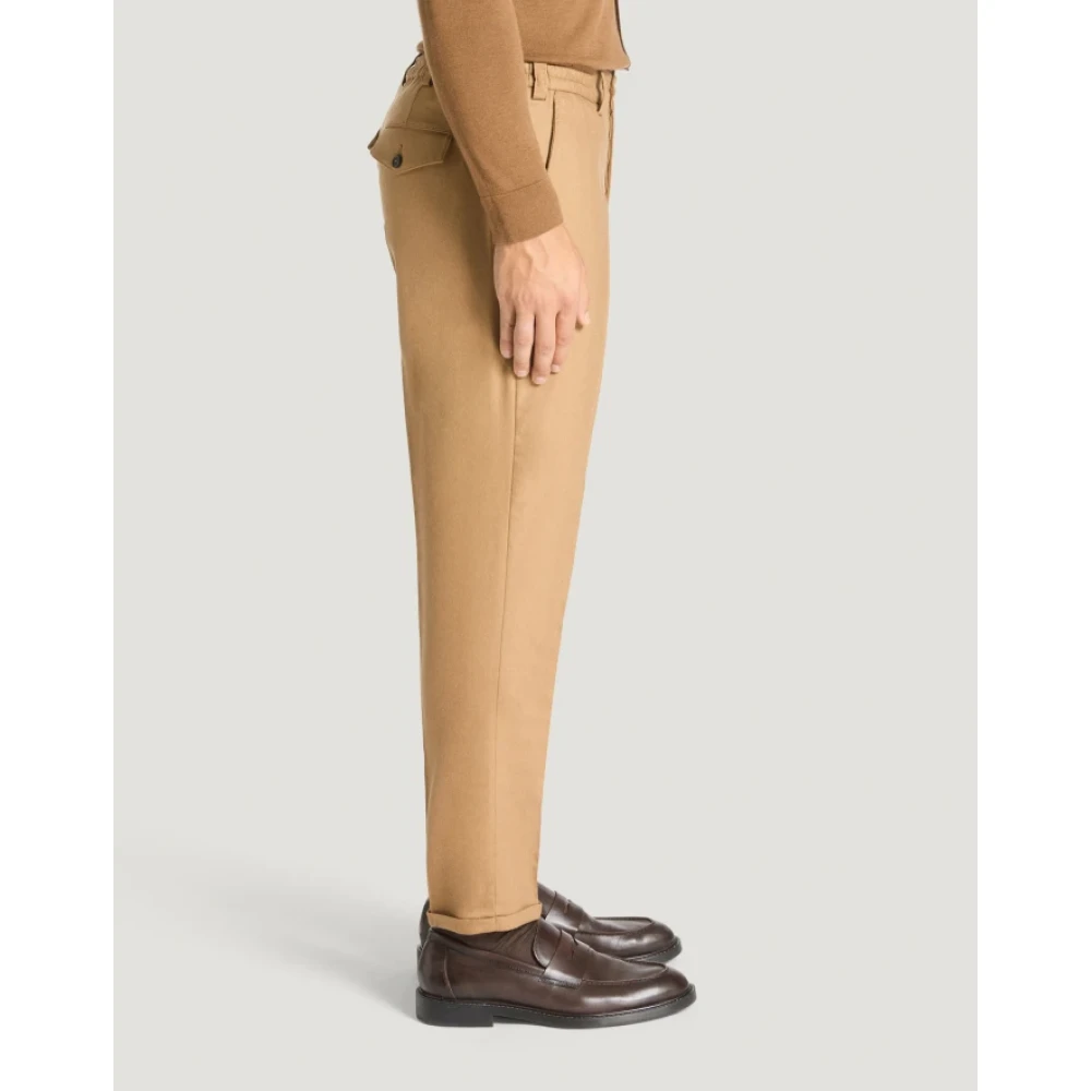 PT Torino Beige Flannel Rebel Broek Beige Heren